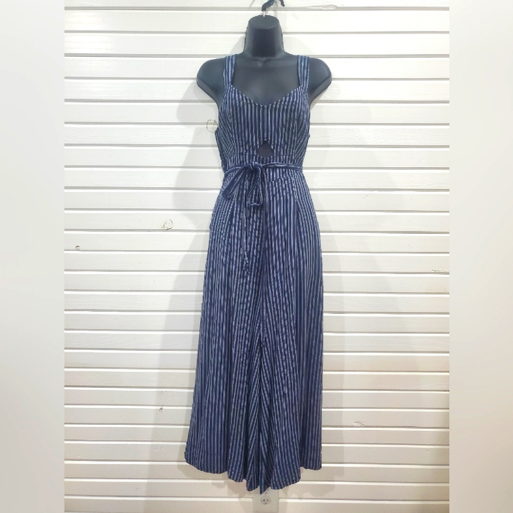 Anthropologie Striped Jumpsuit